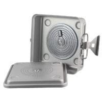 Container with Lid - Half Size - Perforated Base - 12.3x11x4"