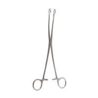 9 1/2" Foerster Sponge Forceps - curved serrated jaw