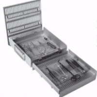 10x10x3" Microsurgical Instrument Sterilization Case