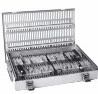 10x15x3" Microsurgical Instrument Sterilization Case - Two-Level - Image 2