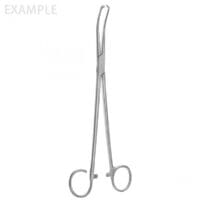 7" White Tonsil Forceps medium curve