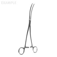 9 1/2" Debakey Aortic Aneurysm Clamp - 7.5cm 1x2 teeth