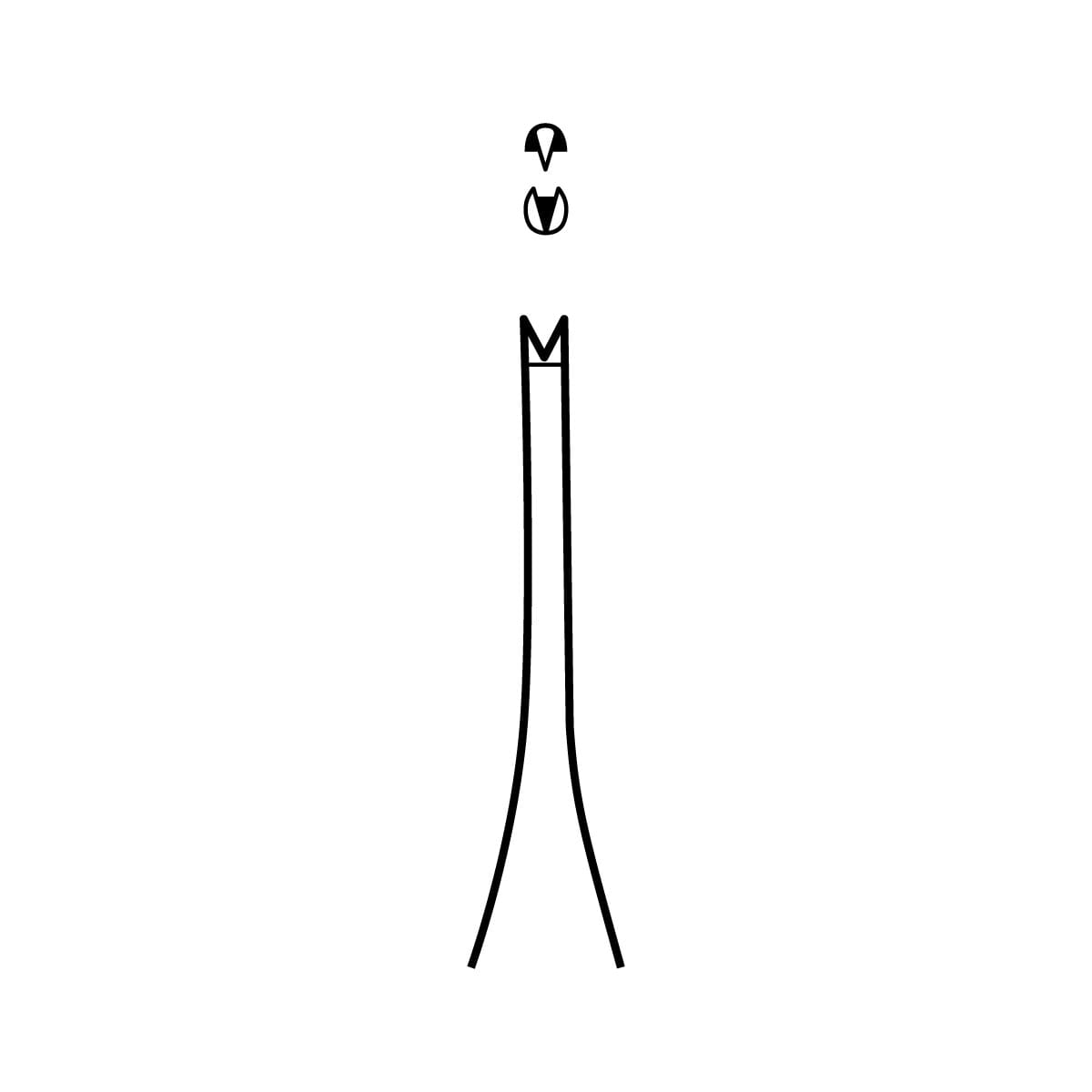 BOSS Micro Adson Tissue Forceps - very delicate 1 x 2 teeth - Image 2