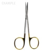 4 1/2" Strabismus Scissors - "GG" straight one blade serr