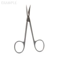 4 1/2" Iris Scissors - straight Square shanks Shark-Edge
