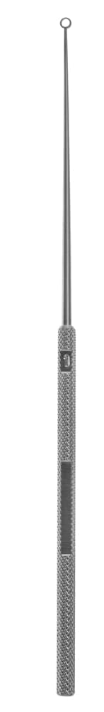 2.0mm Buck Ear curette size 1 straight dull