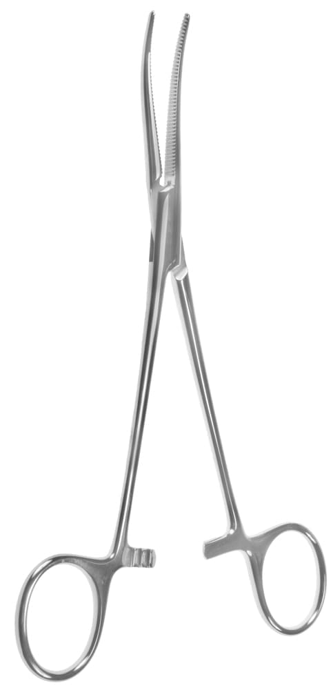7" Crafoord Delicate Artery Forceps - high polish finish curved jaws