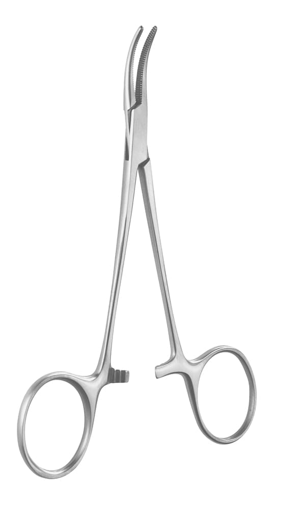 6" Leriche Artery Forceps - serrated curved