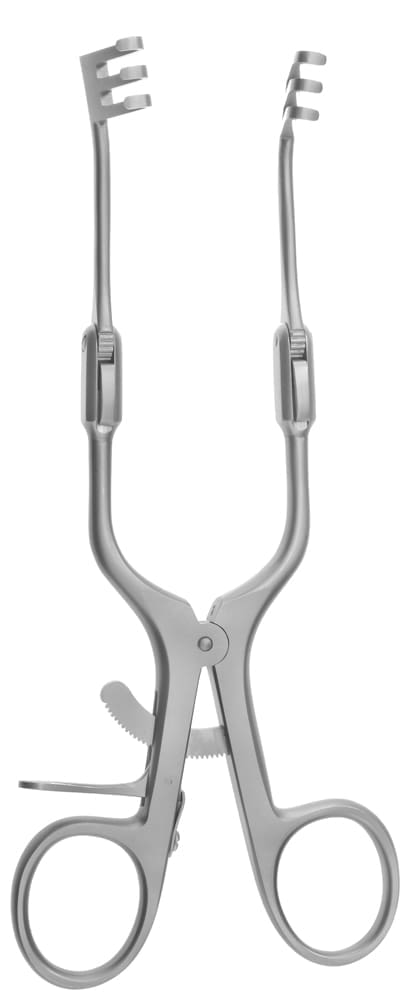 6 1/2" Adjustable Mastoid Retractor - Blunt