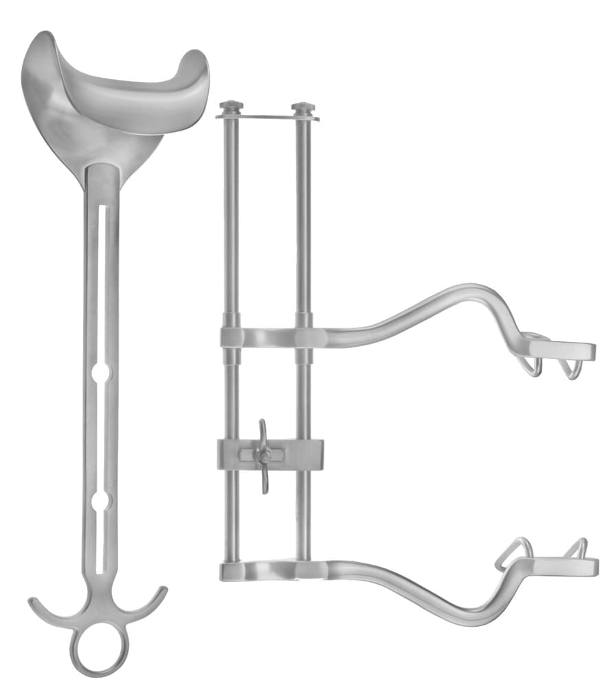 Balfour Abdominal Retractor set - 8" Spread fixed blades