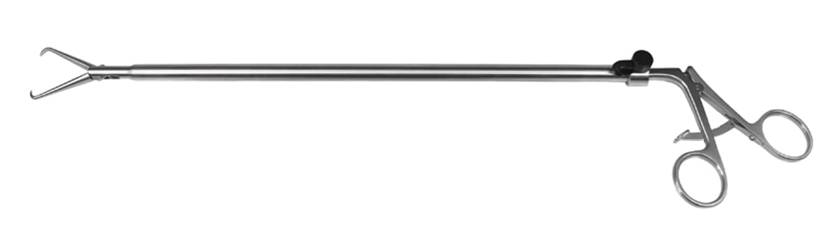 Tenaculum Forceps - 35cm 10mm w/Ratchet Flushable