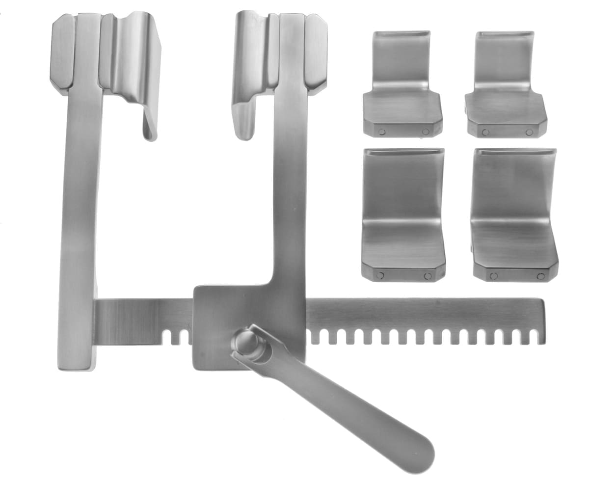 7 7/8" Debakey Rib Spreaders - children size