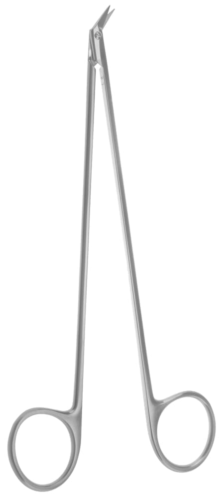 6 1/2" Beall Coronary Scissors - delicate 8mm 45° blade - Image 2