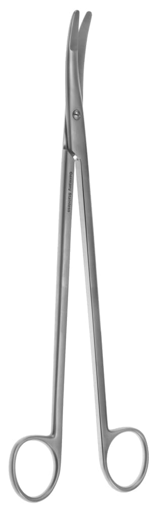 9" Diethrich Valve Scissors Full curved - one blade serr - Image 2