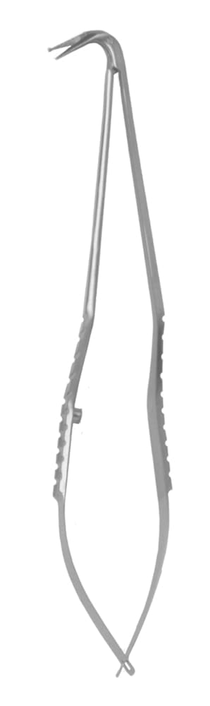 7 1/4" Mills Circumflex Scissors - 125° angled 1mm ball tip - Image 2