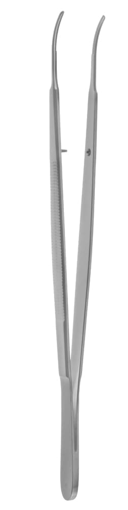 7" Gerald Tissue Forceps - serrated curved