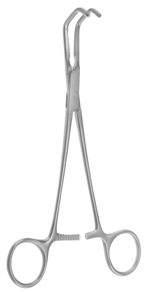 8" Beck Type Aorta Clamp - 1 1/4" Jaws Acutely curved