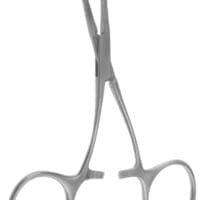 5" Neonatal Vascular Clamp - jaws 90 ° curved shanks