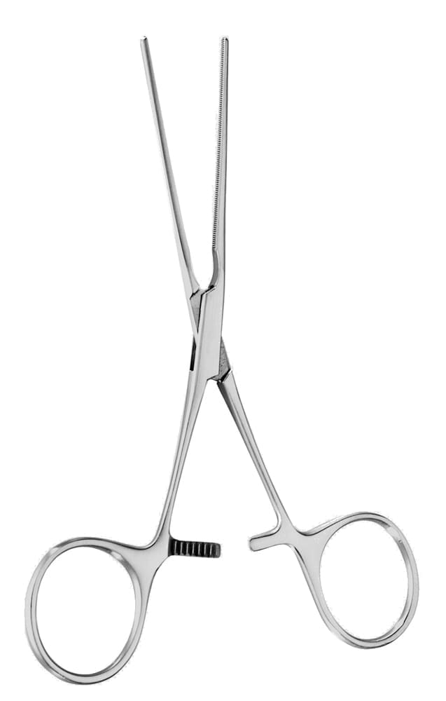 5 1/8" Debakey Ring Handle Bulldog Clamp - straight straight jaw - Image 2