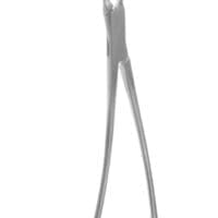 10" Debakey Renal Artery Clamp - curved shank angled jaw