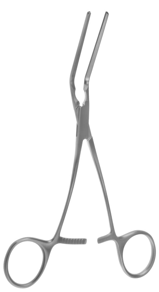 7" Cooley Peripheral Vascular Clamp - jaws 55°