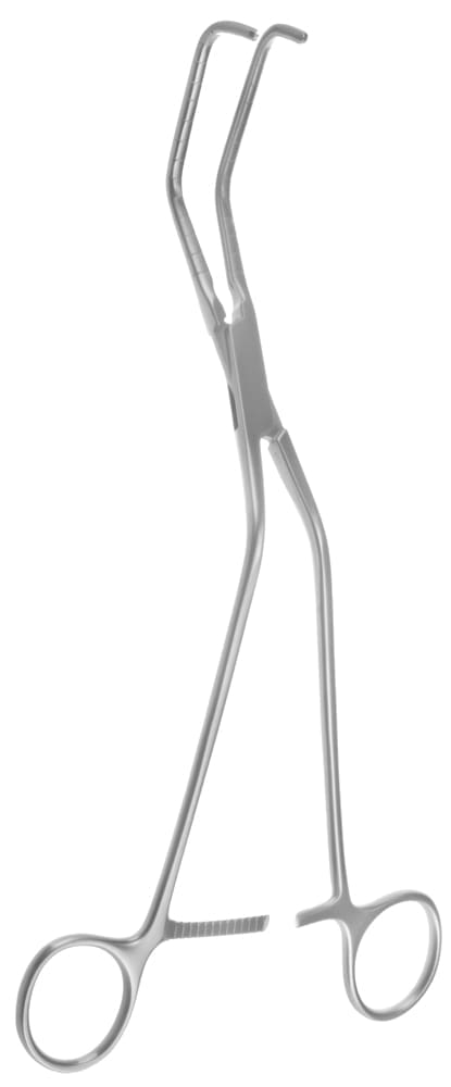 10 3/8" Ochsner Aorta Clamp - 1x2 Debakey teeth - Image 3