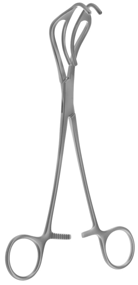 8" Lemole Strong Aorta Clamp - straight shanks