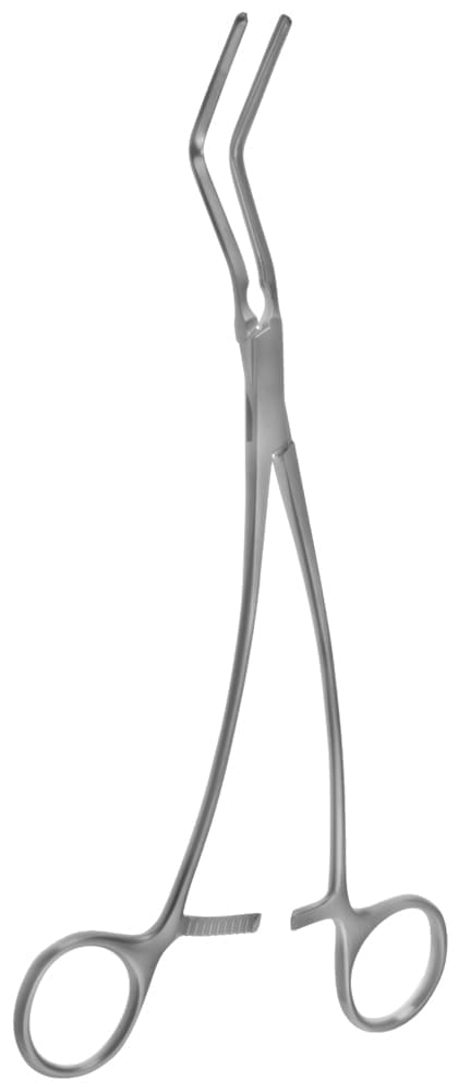 9 1/4" Lee Bronchus Clamp - double angled curved shanks - Image 2