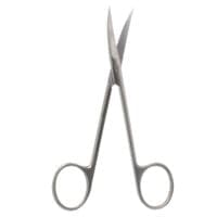 4 5/8" Plastic Scissors - curved pointed blades