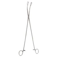 14" Forester Sponge Forceps - curved serrated