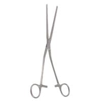 9 3/4" Cooley Coarctation Clamp - angled shank straight jaw