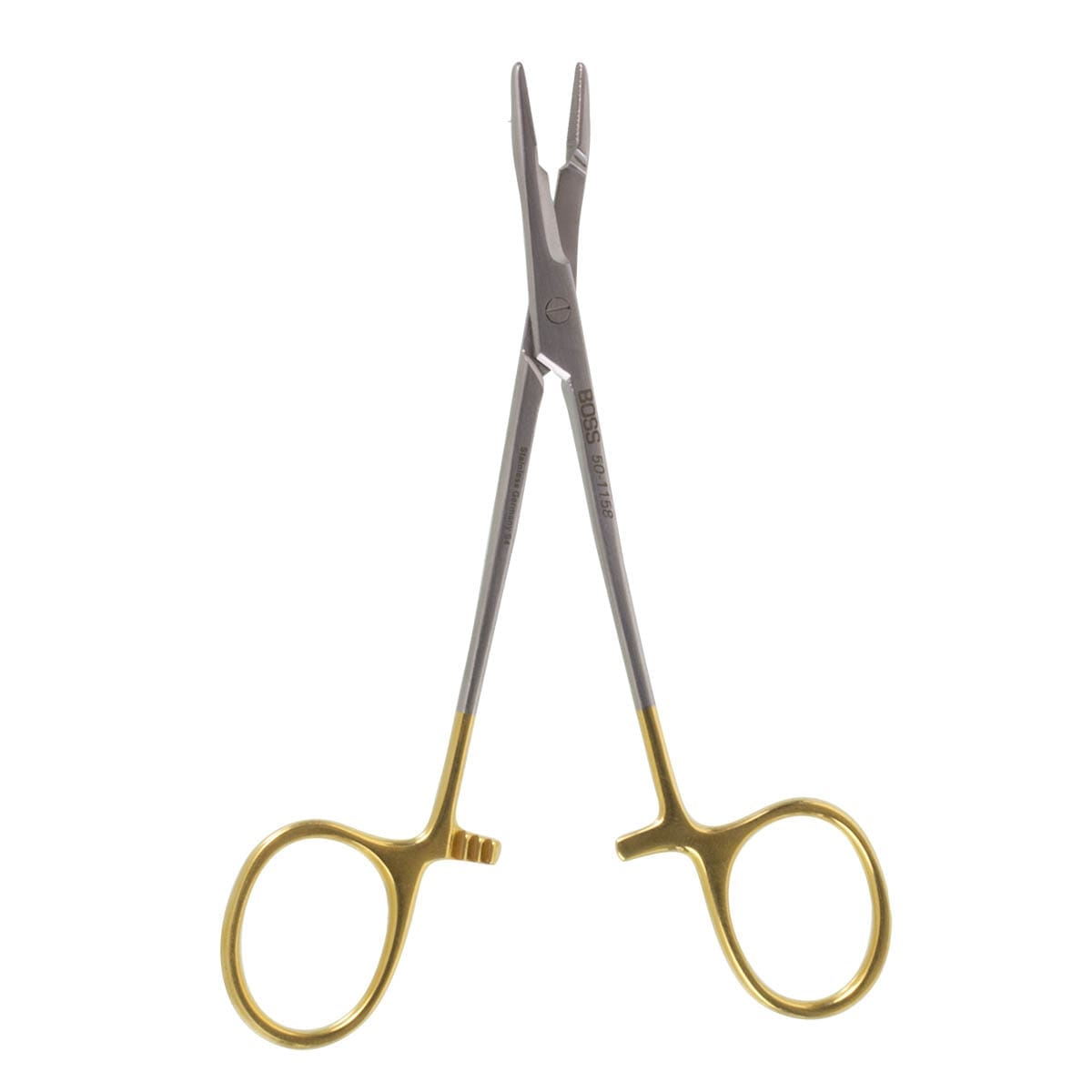 4 1/2" Olsen-Webster Needle Holder - "GG" finely serrated jaws - Image 2