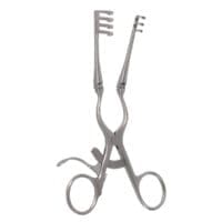 6 1/2" Weitlaner Retractor - w/hinged arms 3x4 blunt prongs