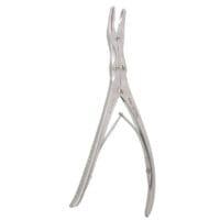 Leksell Rongeur, lt curved handle, jaws 5mm wide, 9"