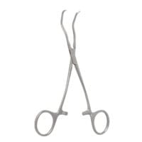 6" Thompson Carotid Clamp - curved shanks
