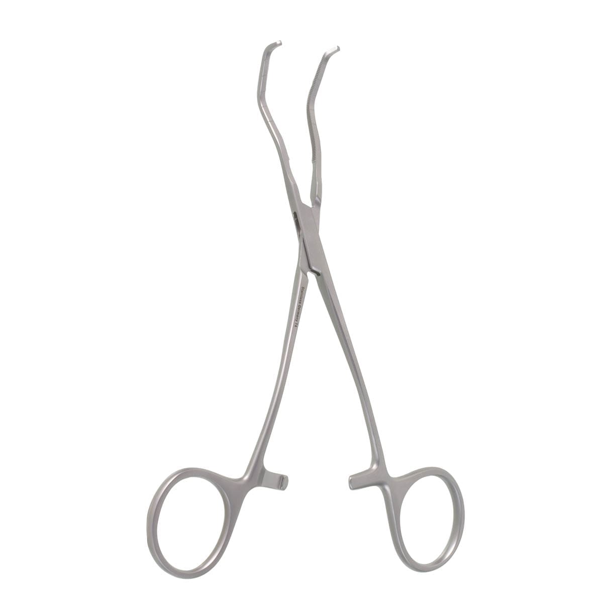 6" Thompson Carotid Clamp - curved shanks