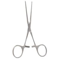 5 1/8" Debakey Ring Handle Bulldog Clamp - straight straight jaw
