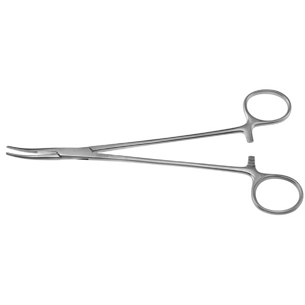 7 1/4" Schnidt Tonsil Forceps closed ring half curve - Image 2