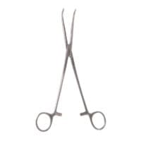 9" Rumel Thor Forceps - horz serrated "C" curve