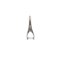 V Bulldog Clamp - titanium - slight curve 3.5cm