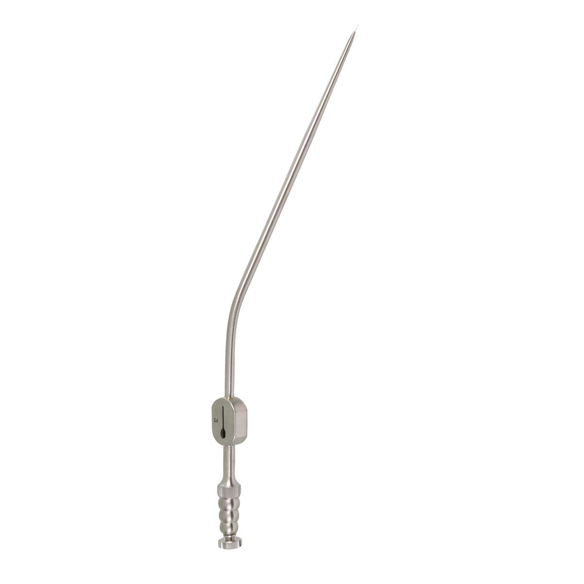 Raindrop Suction Tube - 3fr tapered angled W/L 5"
