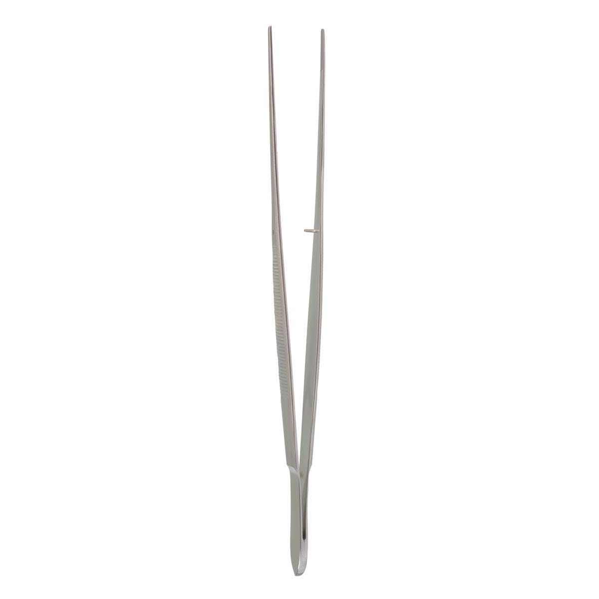 10" Gillies Thumb Forceps - 2mm x serrated