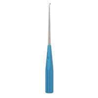 10" Color Cervical Curette - Turq. Angled Size 3-0