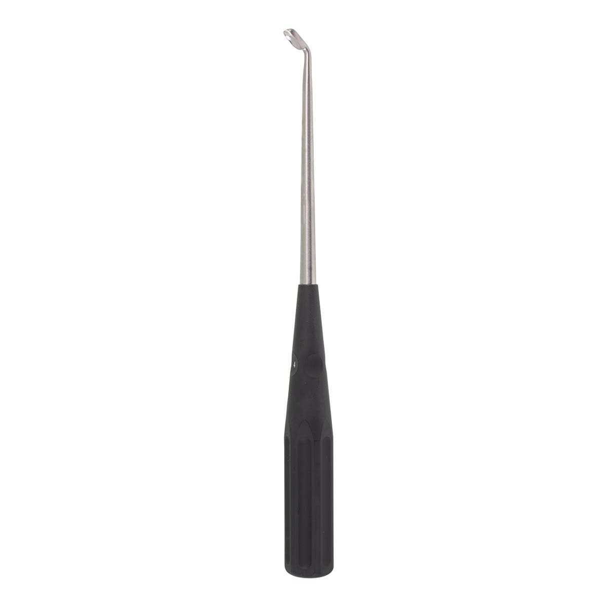10" Color Cervical Curette - black Angled Size 4