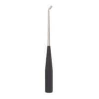 10" Color Cervical Curette - black Angled Size 6