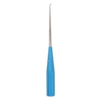 10" Color Cervical Curette - turq. Rev. Angled 3-0