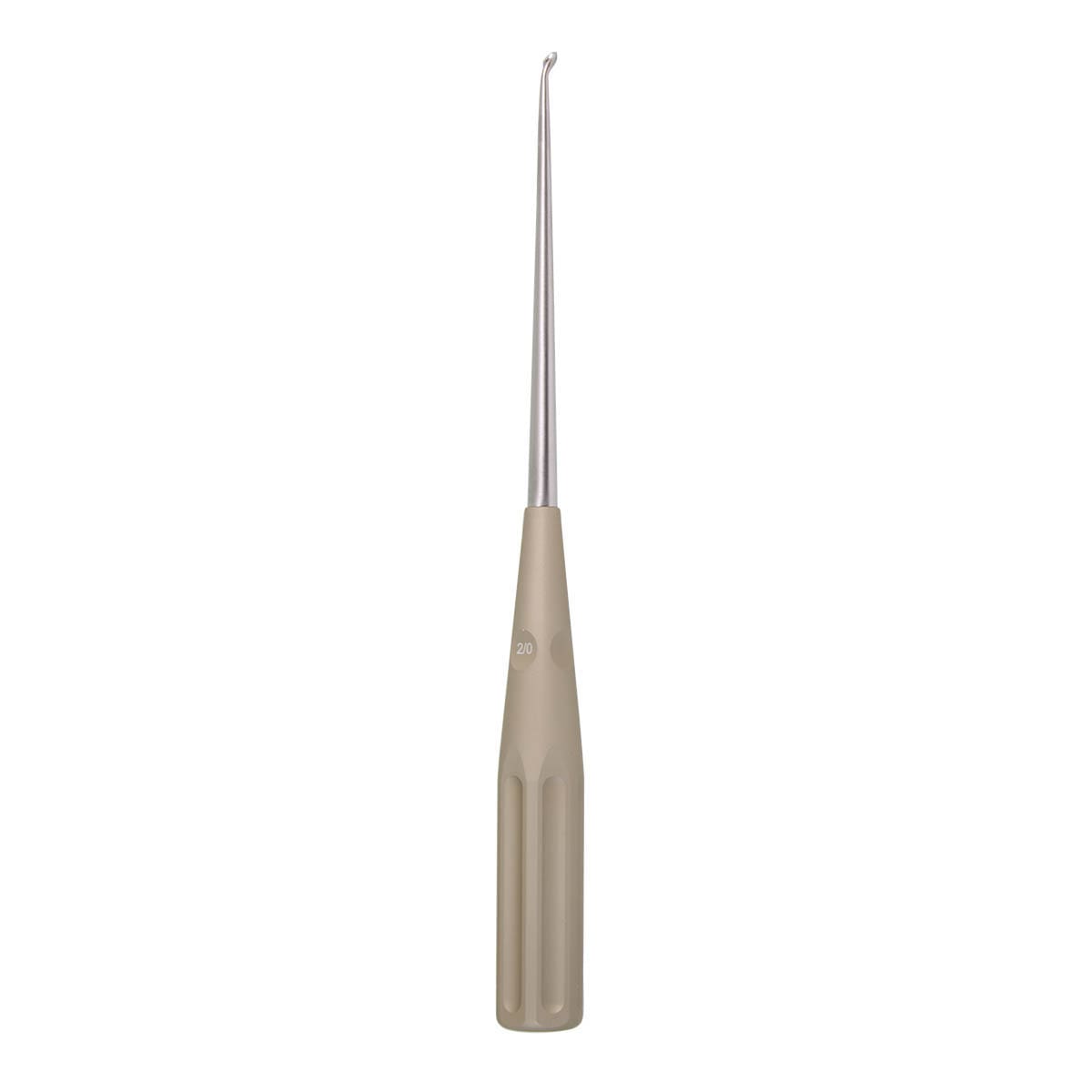 10" Color Cervical Curette - Gold Rev. Angled 2-0