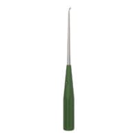 10" Color Cervical Curette - green Rev. Angled 0
