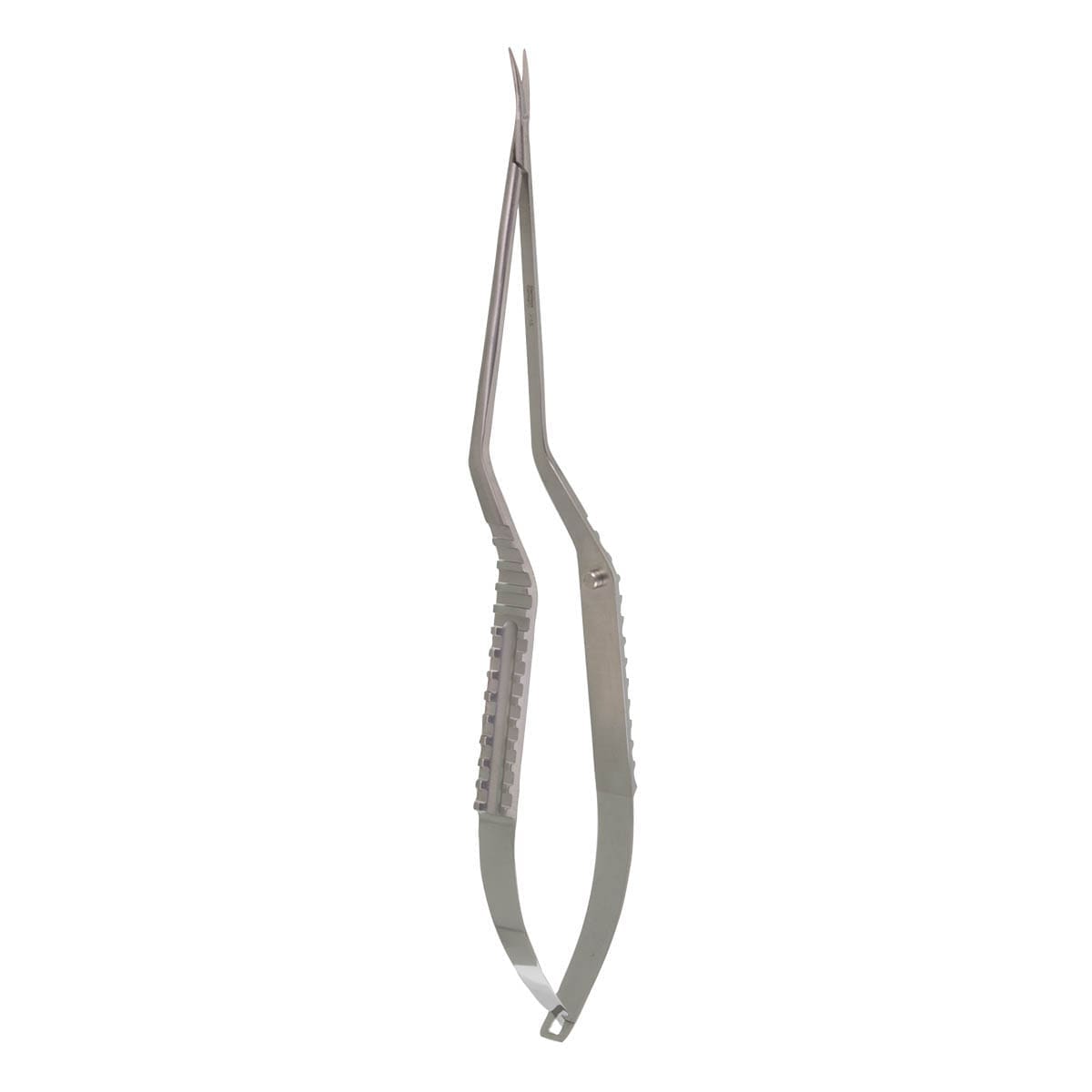 Micro Bay Scissors - serrated blunt curved up