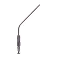 Frazier Suction Tube - angled W/L 4 1/2" 12fr Panther Coated